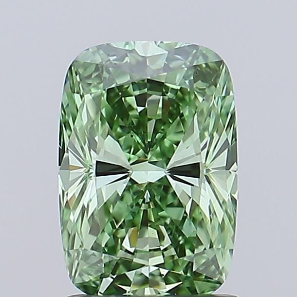 Loose Diamond - CUSHION MODIFIED 1.71ct Fancy Vivid Green VS2: Loose Diamond - CUSHION MODIFIED 1.71ct Fancy Vivid Green VS2 Source: This is a real non-mined Diamond that has been grown in a lab Shape: CUSHION MODIFIED Carats: 1.71 Color: Fancy Vivid Green