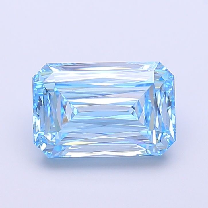 Loose Diamond - RADIANT 2.16ct Fancy Vivid Blue VS1: Loose Diamond - RADIANT 2.16ct Fancy Vivid Blue VS1 Source: This is a real non-mined Diamond that has been grown in a lab Shape: RADIANT Carats: 2.16 Color: Fancy Vivid Blue Certification: IGI Video: