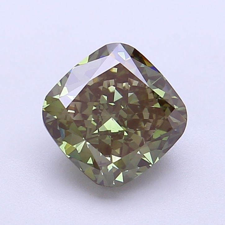 Loose Diamond - CUSHION MODIFIED 2.04ct Fancy Deep Green VS2: Loose Diamond - CUSHION MODIFIED 2.04ct Fancy Deep Green VS2 Source: This is a real non-mined Diamond that has been grown in a lab Shape: CUSHION MODIFIED Carats: 2.04 Color: Fancy Deep Green