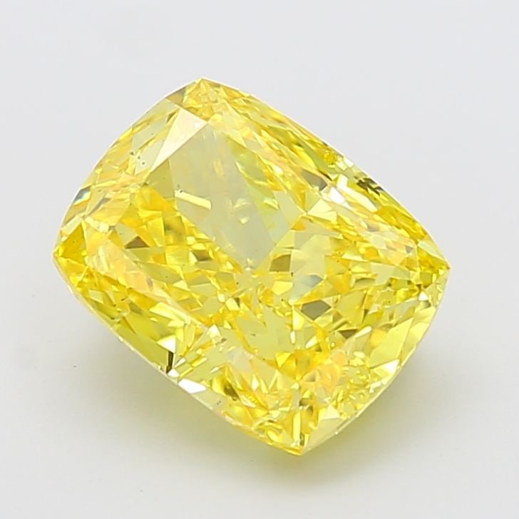Loose Diamond - CUSHION MODIFIED 5.03ct Fancy Vivid Yellow VS2: Loose Diamond - CUSHION MODIFIED 5.03ct Fancy Vivid Yellow VS2 Source: This is a real non-mined Diamond that has been grown in a lab Shape: CUSHION MODIFIED Carats: 5.03 Color: Fancy Vivid Yellow Cert