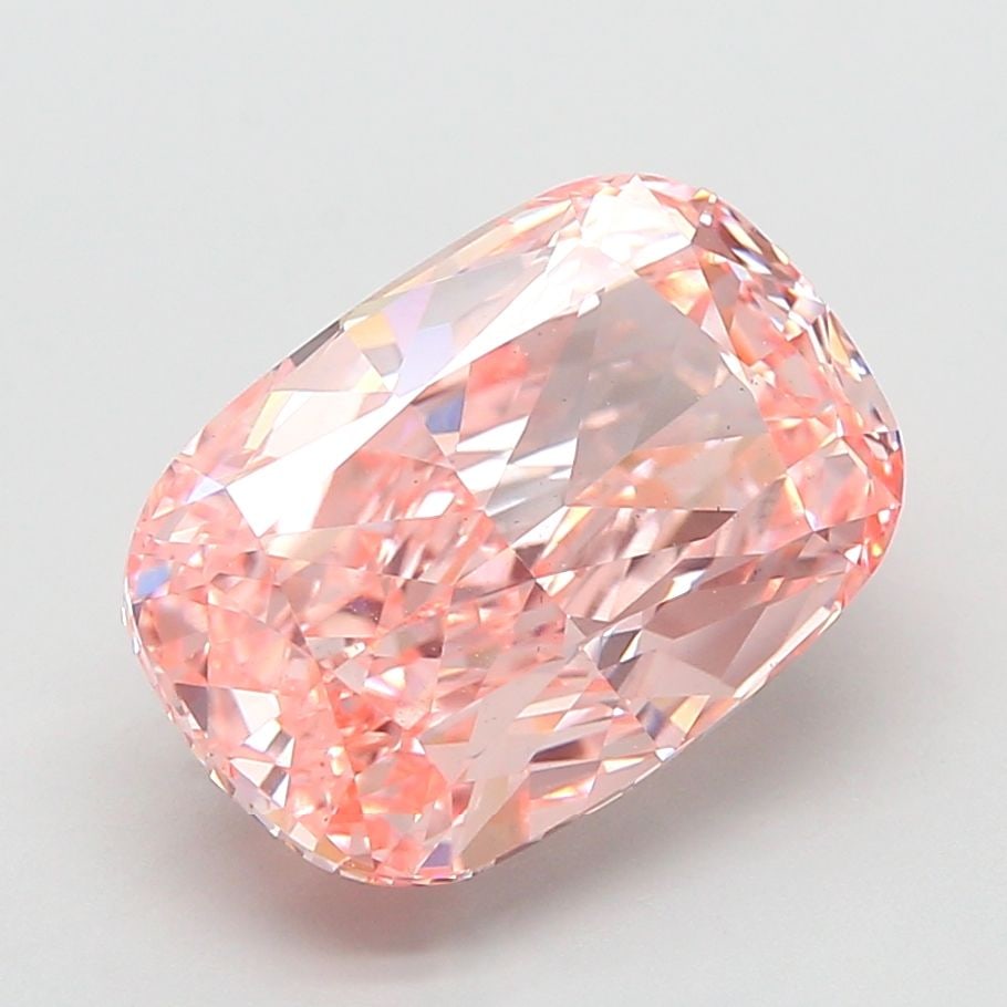 Loose Diamond - CUSHION MODIFIED 5.06ct Fancy Intense Pink VS2: Loose Diamond - CUSHION MODIFIED 5.06ct Fancy Intense Pink VS2 Source: This is a real non-mined Diamond that has been grown in a lab Shape: CUSHION MODIFIED Carats: 5.06 Color: Fancy Intense Pink Cert