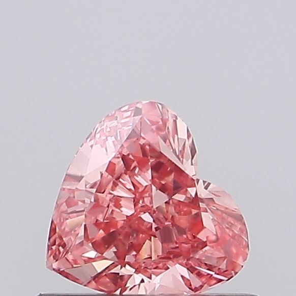 Loose Diamond - HEART 0.39ct Fancy Vivid Pink VS1: Loose Diamond - HEART 0.39ct Fancy Vivid Pink VS1 Source: This is a real non-mined Diamond that has been grown in a lab Shape: HEART Carats: 0.39 Color: Fancy Vivid Pink Certification: NONE Video: