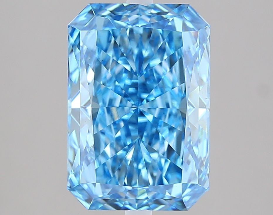 Loose Diamond - RADIANT 3.22ct Fancy Vivid Blue VS1: Loose Diamond - RADIANT 3.22ct Fancy Vivid Blue VS1 Source: This is a real non-mined Diamond that has been grown in a lab Shape: RADIANT Carats: 3.22 Color: Fancy Vivid Blue Certification: IGI Video: