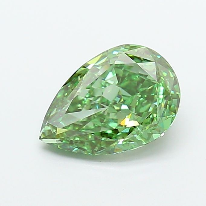 Loose Diamond - PEAR 3.01ct Fancy Vivid Green VS1: Loose Diamond - PEAR 3.01ct Fancy Vivid Green VS1 Source: This is a real non-mined Diamond that has been grown in a lab Shape: PEAR Carats: 3.01 Color: Fancy Vivid Green Certification: IGI Video:
