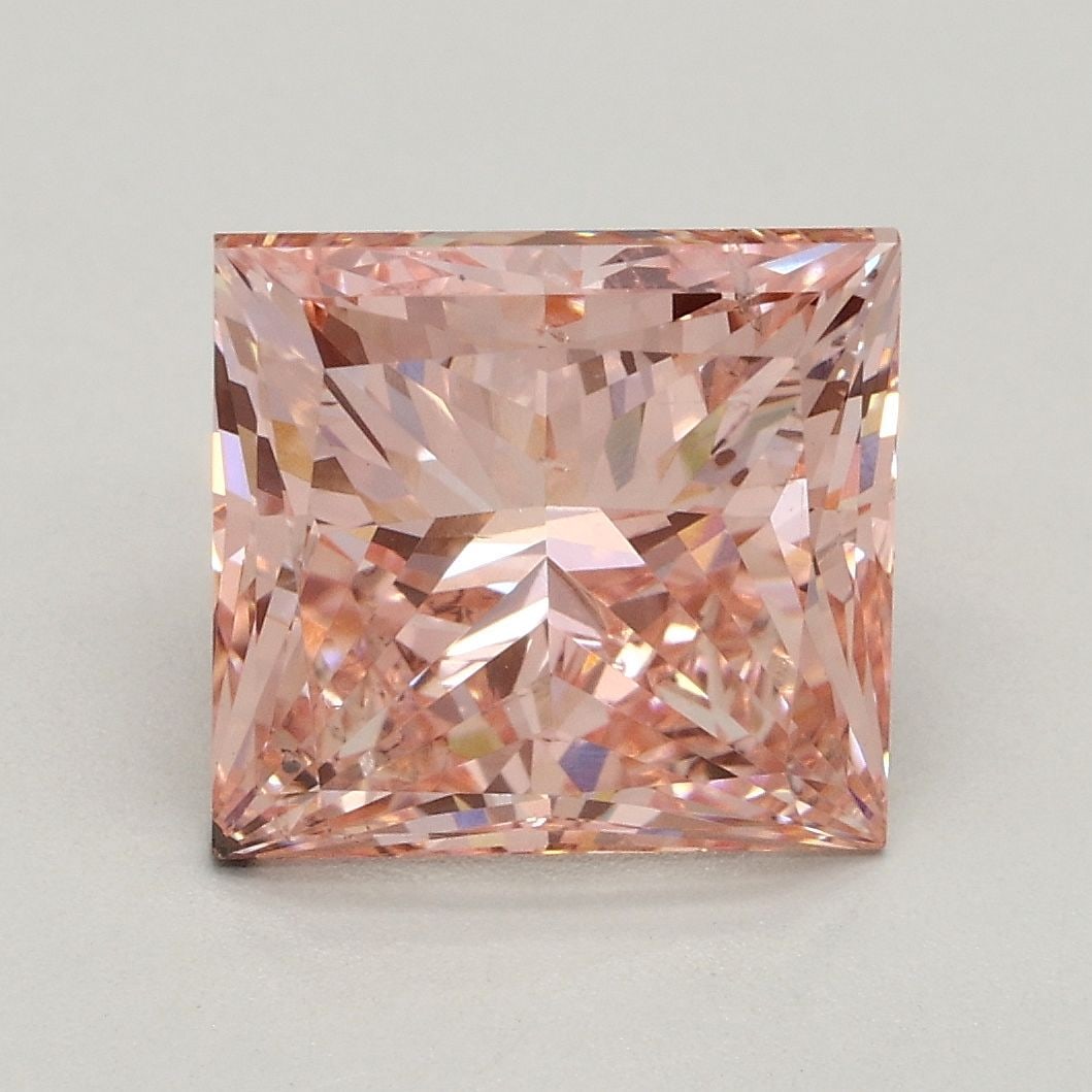 Loose Diamond - PRINCESS 3.0ct Fancy Intense Pink SI1: Loose Diamond - PRINCESS 3.0ct Fancy Intense Pink SI1 Source: This is a real non-mined Diamond that has been grown in a lab Shape: PRINCESS Carats: 3.0 Color: Fancy Intense Pink Certification: IGI Vid