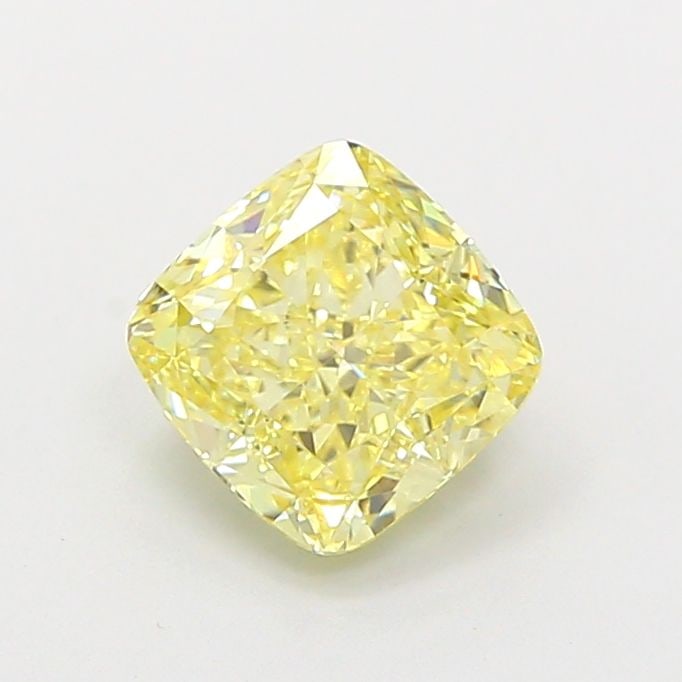 Loose Diamond - CUSHION MODIFIED 1.28ct Fancy Yellow VVS2: Loose Diamond - CUSHION MODIFIED 1.28ct Fancy Yellow VVS2 Source: This is a real non-mined Diamond that has been grown in a lab Shape: CUSHION MODIFIED Carats: 1.28 Color: Fancy Yellow Certification: 