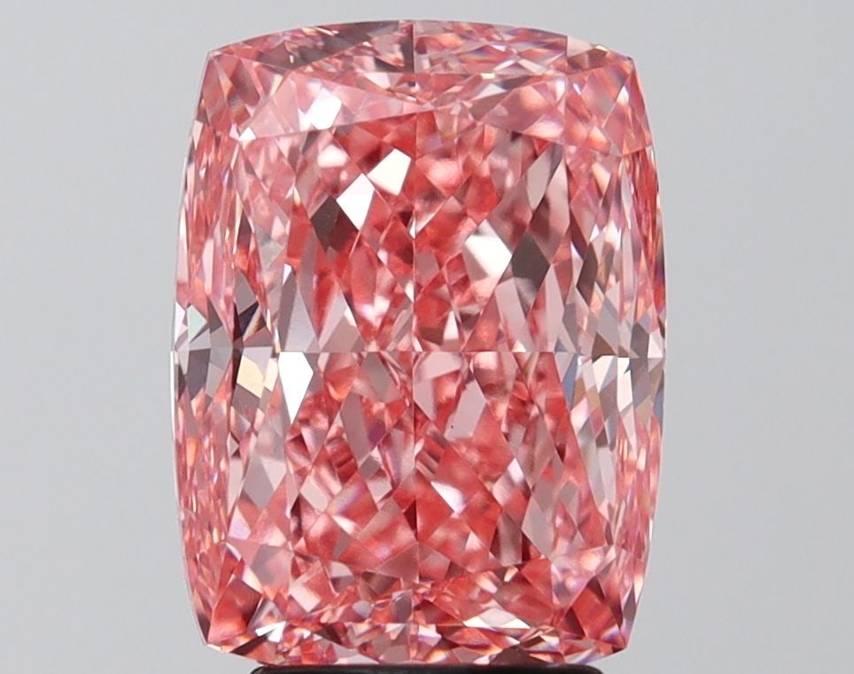 Loose Diamond - CUSHION MODIFIED 5.01ct Fancy Vivid Pink VS1: Loose Diamond - CUSHION MODIFIED 5.01ct Fancy Vivid Pink VS1 Source: This is a real non-mined Diamond that has been grown in a lab Shape: CUSHION MODIFIED Carats: 5.01 Color: Fancy Vivid Pink Certific