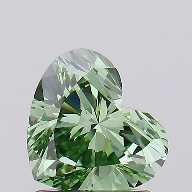 Loose Diamond - HEART 1.01ct Fancy Green VS1: Loose Diamond - HEART 1.01ct Fancy Green VS1 Source: This is a real non-mined Diamond that has been grown in a lab Shape: HEART Carats: 1.01 Color: Fancy Green Certification: NONE Video: