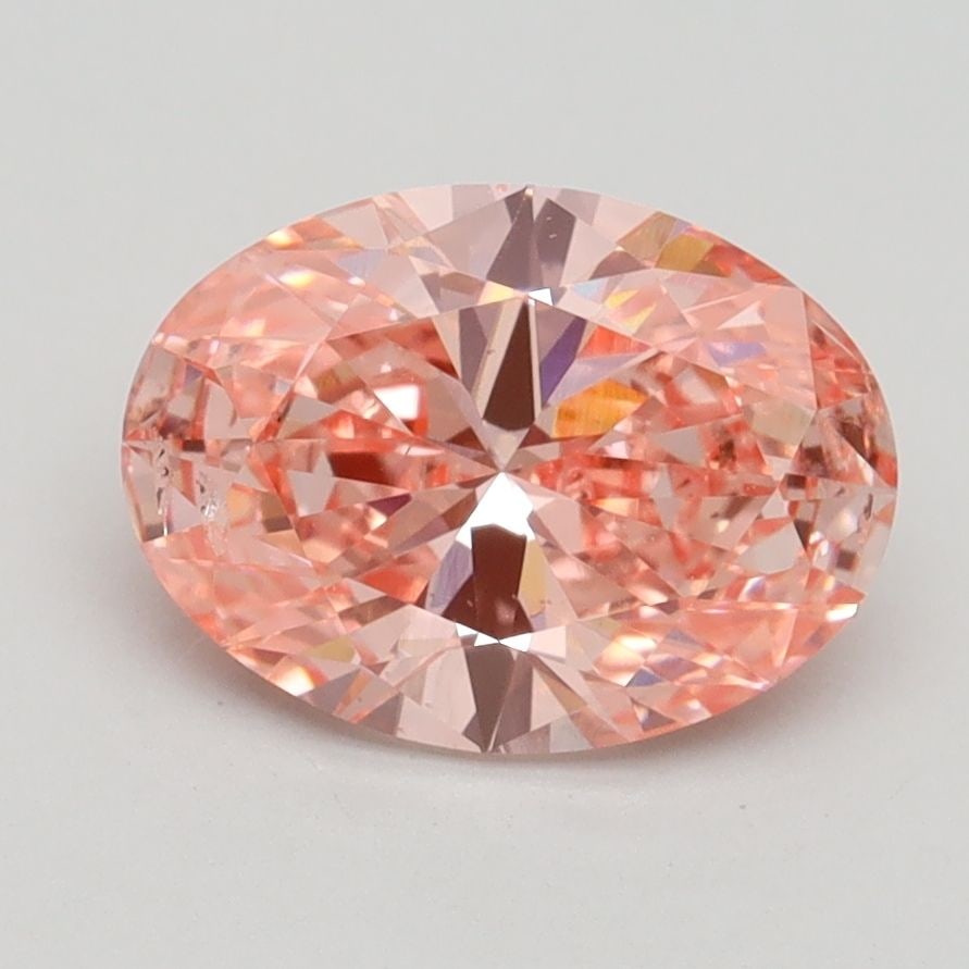 Loose Diamond - OVAL 1.81ct Fancy Vivid Pink SI1: Loose Diamond - OVAL 1.81ct Fancy Vivid Pink SI1 Source: This is a real non-mined Diamond that has been grown in a lab Shape: OVAL Carats: 1.81 Color: Fancy Vivid Pink Certification: IGI Video:
