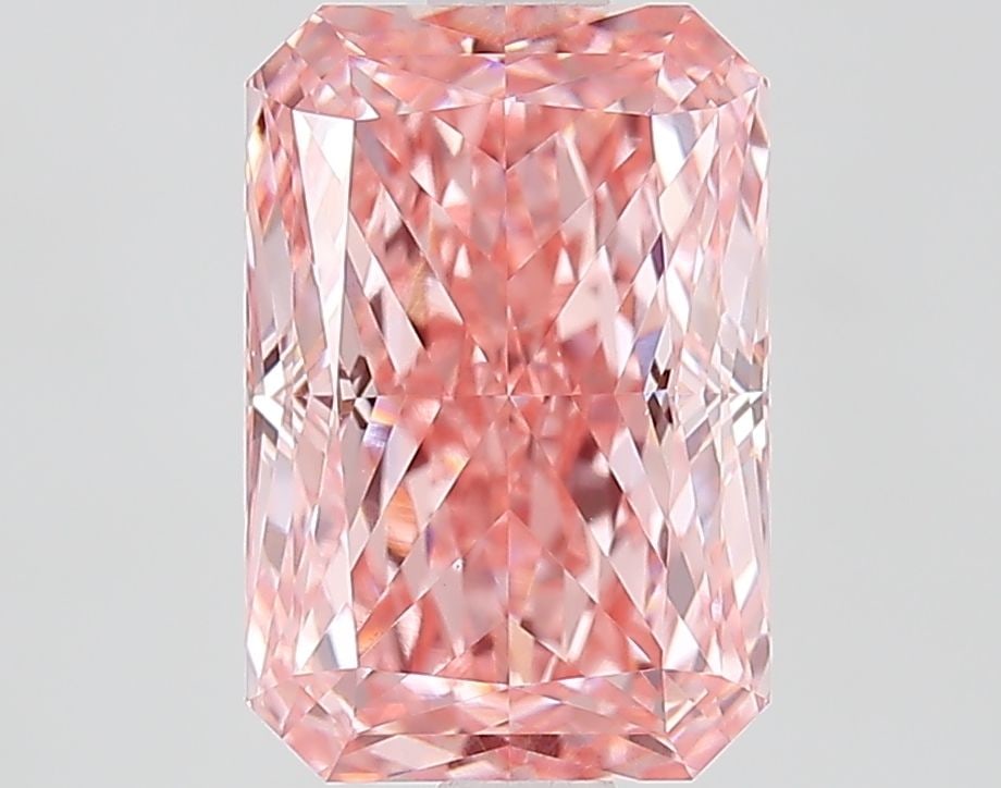 Loose Diamond - RADIANT 2.56ct Fancy Vivid Pink VVS2: Loose Diamond - RADIANT 2.56ct Fancy Vivid Pink VVS2 Source: This is a real non-mined Diamond that has been grown in a lab Shape: RADIANT Carats: 2.56 Color: Fancy Vivid Pink Certification: IGI