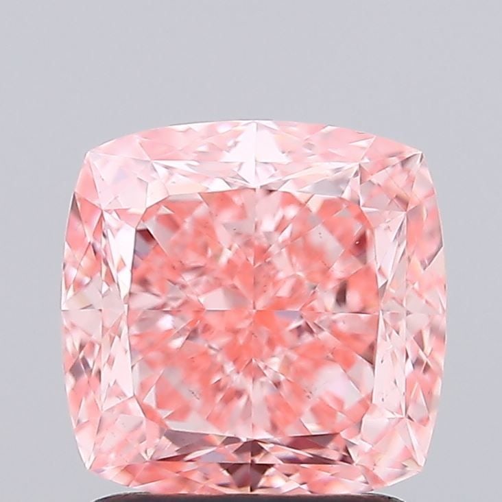 Loose Diamond - CUSHION MODIFIED 2.06ct Fancy Vivid Pink VS1: Loose Diamond - CUSHION MODIFIED 2.06ct Fancy Vivid Pink VS1 Source: This is a real non-mined Diamond that has been grown in a lab Shape: CUSHION MODIFIED Carats: 2.06 Color: Fancy Vivid Pink Certific