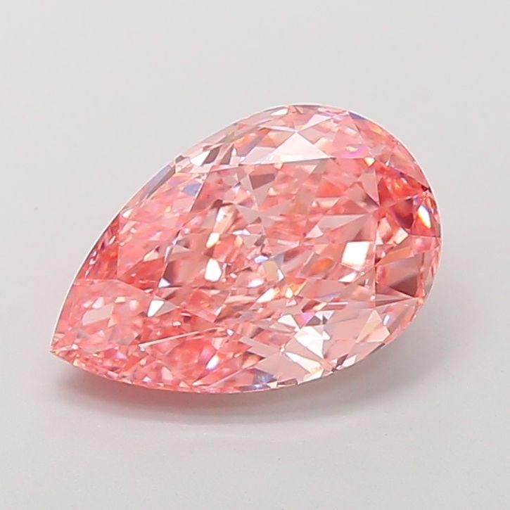 Loose Diamond - PEAR 5.57ct Fancy Vivid Pink VS1: Loose Diamond - PEAR 5.57ct Fancy Vivid Pink VS1 Source: This is a real non-mined Diamond that has been grown in a lab Shape: PEAR Carats: 5.57 Color: Fancy Vivid Pink Certification: IGI Video: