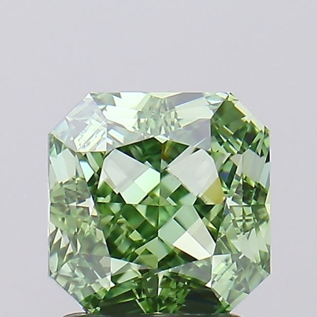 Loose Diamond - SQUARE RADIANT 2.03ct Fancy Vivid Green VVS1: Loose Diamond - SQUARE RADIANT 2.03ct Fancy Vivid Green VVS1 Source: This is a real non-mined Diamond that has been grown in a lab Shape: SQUARE RADIANT Carats: 2.03 Color: Fancy Vivid Green Certifica