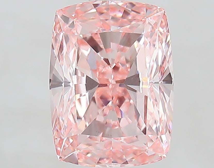 Loose Diamond - CUSHION MODIFIED 2.93ct Fancy Intense Pink VS1: Loose Diamond - CUSHION MODIFIED 2.93ct Fancy Intense Pink VS1 Source: This is a real non-mined Diamond that has been grown in a lab Shape: CUSHION MODIFIED Carats: 2.93 Color: Fancy Intense Pink Cert