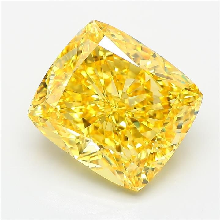 Loose Diamond - CUSHION MODIFIED 12.08ct Fancy Vivid Yellow VS1: Loose Diamond - CUSHION MODIFIED 12.08ct Fancy Vivid Yellow VS1 Source: This is a real non-mined Diamond that has been grown in a lab Shape: CUSHION MODIFIED Carats: 12.08 Color: Fancy Vivid Yellow Ce