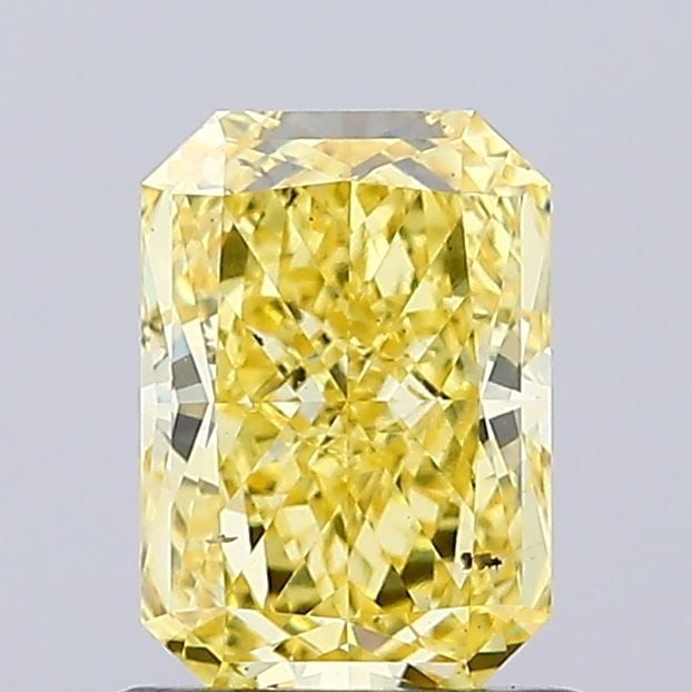 Loose Diamond - RADIANT 1.05ct Fancy Vivid Yellow SI1: Loose Diamond - RADIANT 1.05ct Fancy Vivid Yellow SI1 Source: This is a real non-mined Diamond that has been grown in a lab Shape: RADIANT Carats: 1.05 Color: Fancy Vivid Yellow Certification: NONE Vi