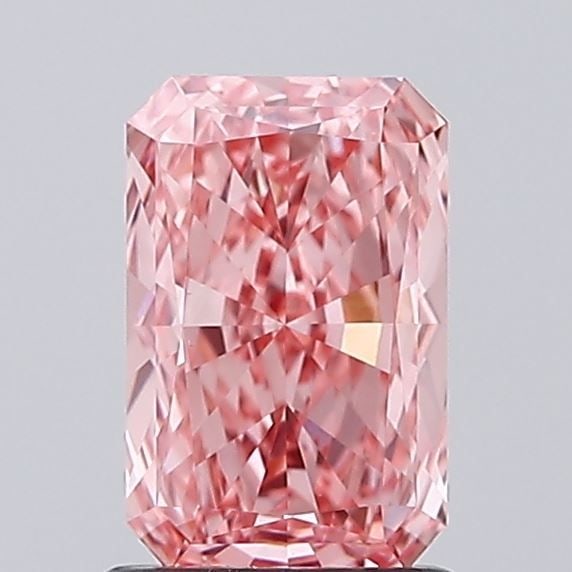 Loose Diamond - RADIANT 1.26ct Fancy Vivid Pink VS1: Loose Diamond - RADIANT 1.26ct Fancy Vivid Pink VS1 Source: This is a real non-mined Diamond that has been grown in a lab Shape: RADIANT Carats: 1.26 Color: Fancy Vivid Pink Certification: IGI Video: