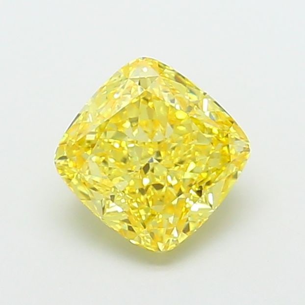 Loose Diamond - CUSHION MODIFIED 2.9ct Fancy Vivid Yellow VS1: Loose Diamond - CUSHION MODIFIED 2.9ct Fancy Vivid Yellow VS1 Source: This is a real non-mined Diamond that has been grown in a lab Shape: CUSHION MODIFIED Carats: 2.9 Color: Fancy Vivid Yellow Certif