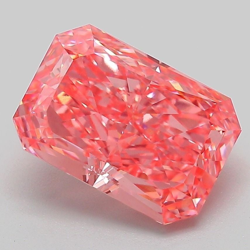 Loose Diamond - RADIANT 3.13ct Fancy Vivid Pink VS1 (1 of 1)