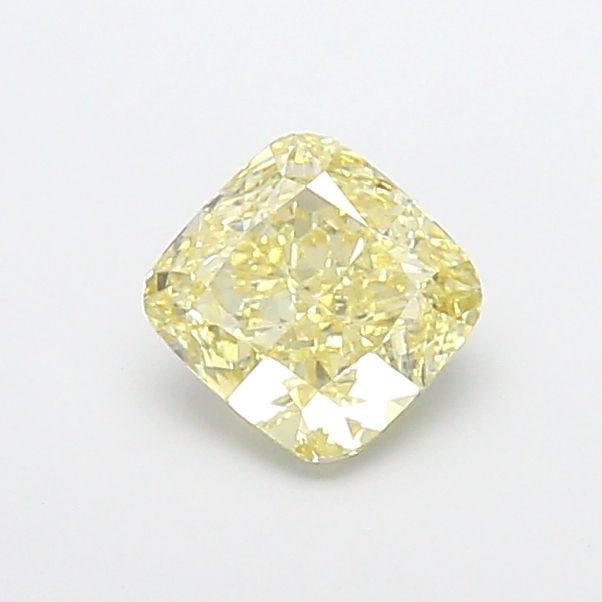 Loose Diamond - CUSHION MODIFIED 1.07ct Fancy Light Yellow VS1: Loose Diamond - CUSHION MODIFIED 1.07ct Fancy Light Yellow VS1 Source: This is a real non-mined Diamond that has been grown in a lab Shape: CUSHION MODIFIED Carats: 1.07 Color: Fancy Light Yellow Cert