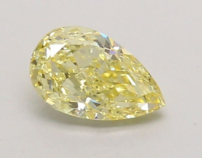 Loose Diamond - PEAR 0.66ct Fancy Intense Yellow VS1: Loose Diamond - PEAR 0.66ct Fancy Intense Yellow VS1 Source: This is a real non-mined Diamond that has been grown in a lab Shape: PEAR Carats: 0.66 Color: Fancy Intense Yellow Certification: IGI Video