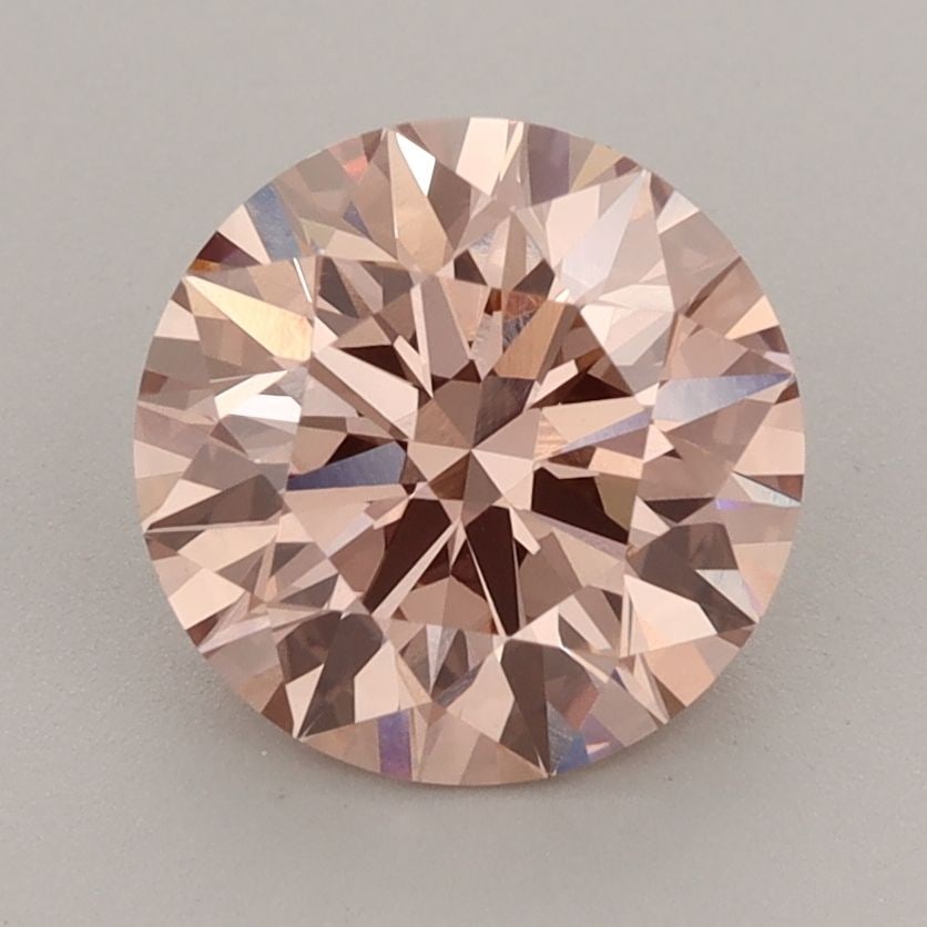 Ideal Loose Diamond - ROUND 2.36ct Fancy Pink Brown VVS2: Ideal Loose Diamond - ROUND 2.36ct Fancy Pink Brown VVS2 Source: This is a real non-mined Diamond that has been grown in a lab Shape: ROUND Carats: 2.36 Color: Fancy Pink Brown Certification: IGI Vide