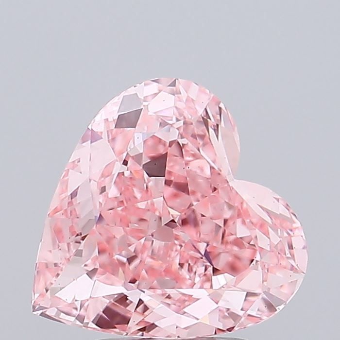 Loose Diamond - HEART 3.9ct Fancy Vivid Pink VS1: Loose Diamond - HEART 3.9ct Fancy Vivid Pink VS1 Source: This is a real non-mined Diamond that has been grown in a lab Shape: HEART Carats: 3.9 Color: Fancy Vivid Pink Certification: IGI Video: