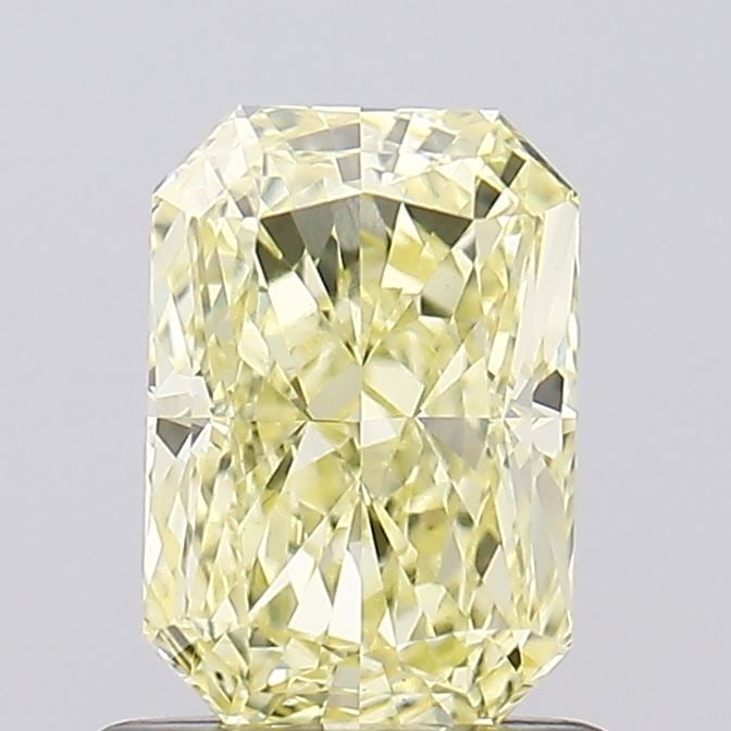 Loose Diamond - RADIANT 1.01ct Fancy Yellow VVS2: Loose Diamond - RADIANT 1.01ct Fancy Yellow VVS2 Source: This is a real non-mined Diamond that has been grown in a lab Shape: RADIANT Carats: 1.01 Color: Fancy Yellow Certification: IGI Video: