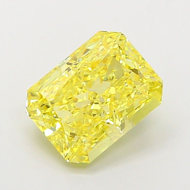 Loose Diamond - RADIANT 3.31ct Fancy Vivid Yellow VS1: Loose Diamond - RADIANT 3.31ct Fancy Vivid Yellow VS1 Source: This is a real non-mined Diamond that has been grown in a lab Shape: RADIANT Carats: 3.31 Color: Fancy Vivid Yellow Certification: IGI The