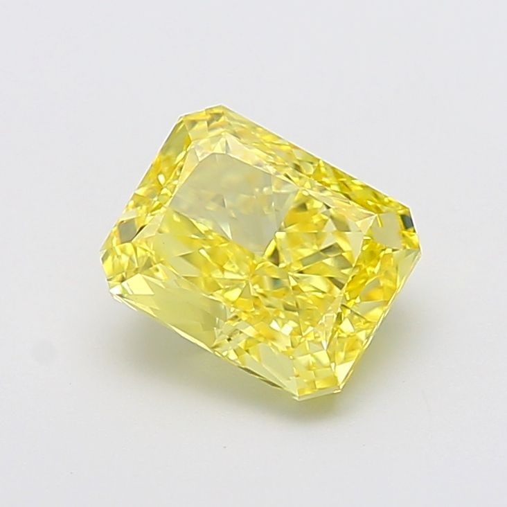 Loose Diamond - RADIANT 2.7ct Fancy Vivid Yellow VVS2: Loose Diamond - RADIANT 2.7ct Fancy Vivid Yellow VVS2 Source: This is a real non-mined Diamond that has been grown in a lab Shape: RADIANT Carats: 2.7 Color: Fancy Vivid Yellow Certification: IGI Vide