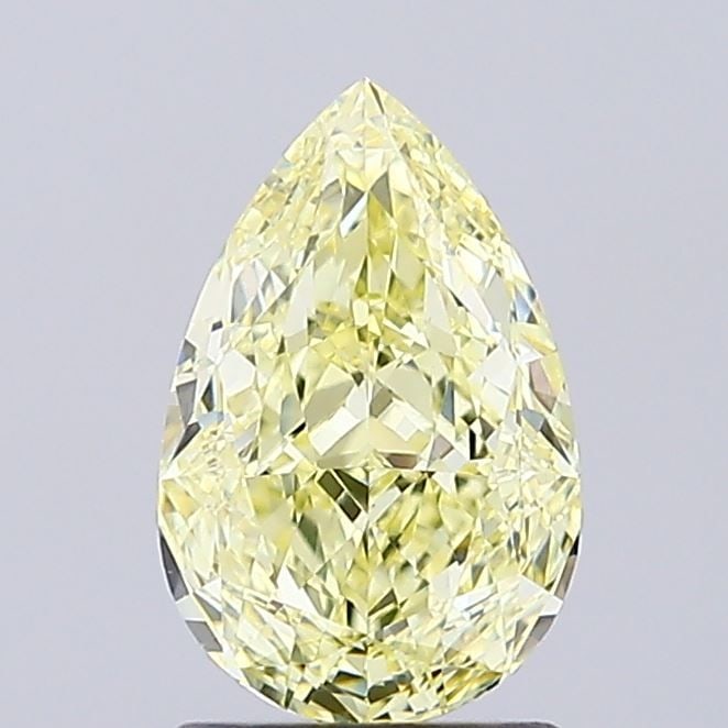 Loose Diamond - PEAR 1.55ct Fancy Yellow VVS2: Loose Diamond - PEAR 1.55ct Fancy Yellow VVS2 Source: This is a real non-mined Diamond that has been grown in a lab Shape: PEAR Carats: 1.55 Color: Fancy Yellow Certification: IGI Video: