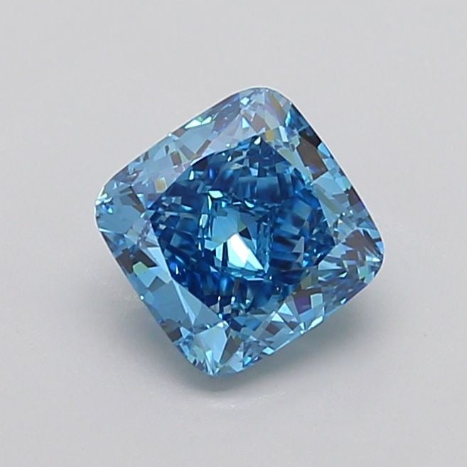 Loose Diamond - CUSHION MODIFIED 1.84ct Fancy Vivid Blue VS1: Loose Diamond - CUSHION MODIFIED 1.84ct Fancy Vivid Blue VS1 Source: This is a real non-mined Diamond that has been grown in a lab Shape: CUSHION MODIFIED Carats: 1.84 Color: Fancy Vivid Blue Certific