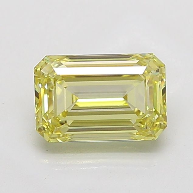 Loose Diamond - EMERALD 3.0ct Fancy Yellow VVS2: Loose Diamond - EMERALD 3.0ct Fancy Yellow VVS2 Source: This is a real non-mined Diamond that has been grown in a lab Shape: EMERALD Carats: 3.0 Color: Fancy Yellow Certification: IGI Video: