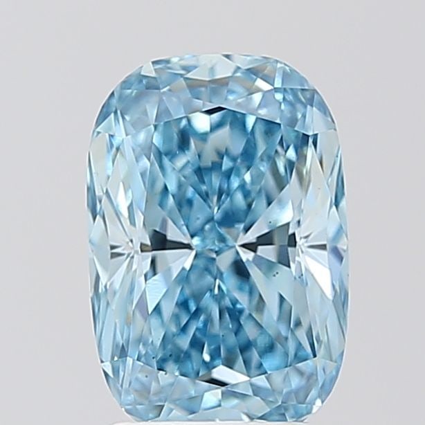 Loose Diamond - CUSHION MODIFIED 2.38ct Fancy Vivid Blue VS1: Loose Diamond - CUSHION MODIFIED 2.38ct Fancy Vivid Blue VS1 Source: This is a real non-mined Diamond that has been grown in a lab Shape: CUSHION MODIFIED Carats: 2.38 Color: Fancy Vivid Blue Certific