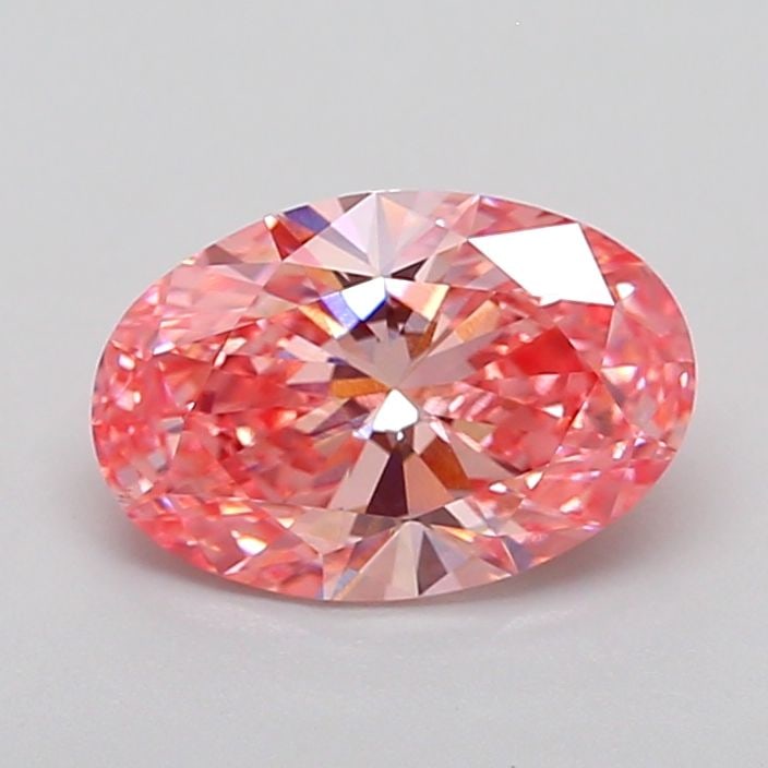 Loose Diamond - OVAL 2.6ct Fancy Vivid Pink VS1: Loose Diamond - OVAL 2.6ct Fancy Vivid Pink VS1 Source: This is a real non-mined Diamond that has been grown in a lab Shape: OVAL Carats: 2.6 Color: Fancy Vivid Pink Certification: IGI Video: