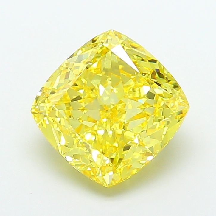 Loose Diamond - CUSHION MODIFIED 8.79ct Fancy Vivid Yellow VS1: Loose Diamond - CUSHION MODIFIED 8.79ct Fancy Vivid Yellow VS1 Source: This is a real non-mined Diamond that has been grown in a lab Shape: CUSHION MODIFIED Carats: 8.79 Color: Fancy Vivid Yellow Cert