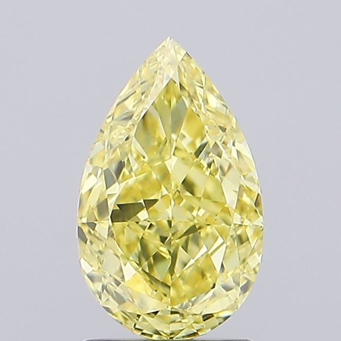 Loose Diamond - PEAR 1.72ct Fancy Intense Yellow VS2: Loose Diamond - PEAR 1.72ct Fancy Intense Yellow VS2 Source: This is a real non-mined Diamond that has been grown in a lab Shape: PEAR Carats: 1.72 Color: Fancy Intense Yellow Certification: IGI Video
