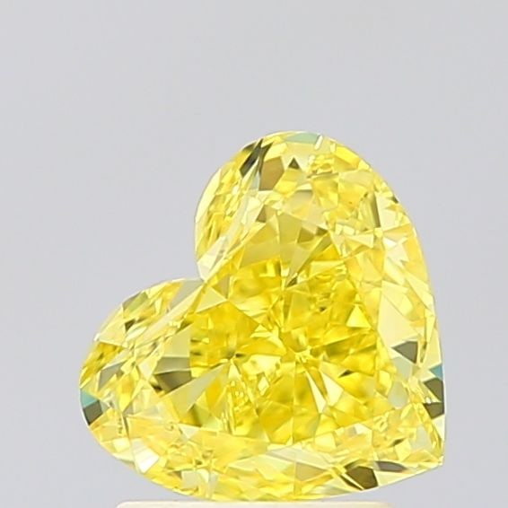 Loose Diamond - HEART 1.6ct Fancy Vivid Yellow VVS2: Loose Diamond - HEART 1.6ct Fancy Vivid Yellow VVS2 Source: This is a real non-mined Diamond that has been grown in a lab Shape: HEART Carats: 1.6 Color: Fancy Vivid Yellow Certification: IGI Video: