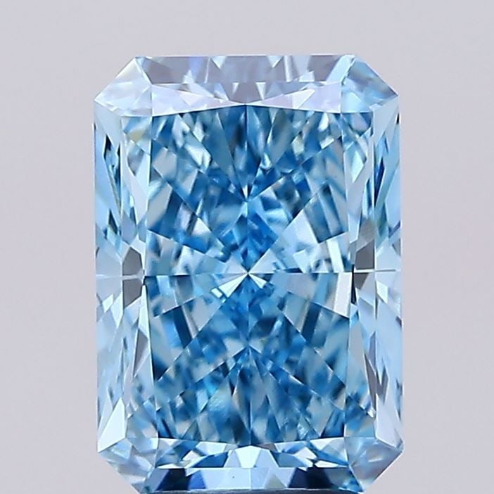 Loose Diamond - RADIANT 4.1ct Fancy Vivid Blue VS1: Loose Diamond - RADIANT 4.1ct Fancy Vivid Blue VS1 Source: This is a real non-mined Diamond that has been grown in a lab Shape: RADIANT Carats: 4.1 Color: Fancy Vivid Blue Certification: IGI Video: