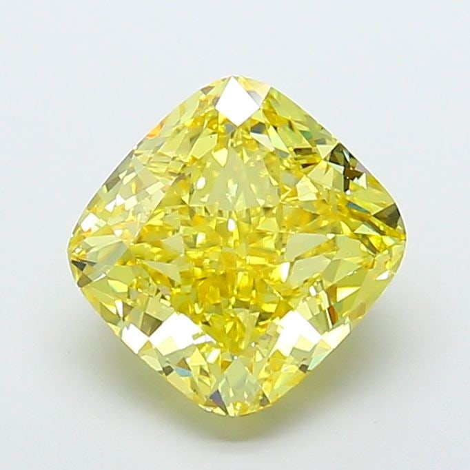 Loose Diamond - CUSHION MODIFIED 6.32ct Fancy Vivid Yellow VS1: Loose Diamond - CUSHION MODIFIED 6.32ct Fancy Vivid Yellow VS1 Source: This is a real non-mined Diamond that has been grown in a lab Shape: CUSHION MODIFIED Carats: 6.32 Color: Fancy Vivid Yellow Cert