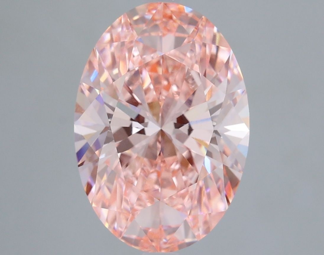 Loose Diamond - OVAL 4.06ct Fancy Vivid Pink VVS2: Loose Diamond - OVAL 4.06ct Fancy Vivid Pink VVS2 Source: This is a real non-mined Diamond that has been grown in a lab Shape: OVAL Carats: 4.06 Color: Fancy Vivid Pink Certification: IGI Video:
