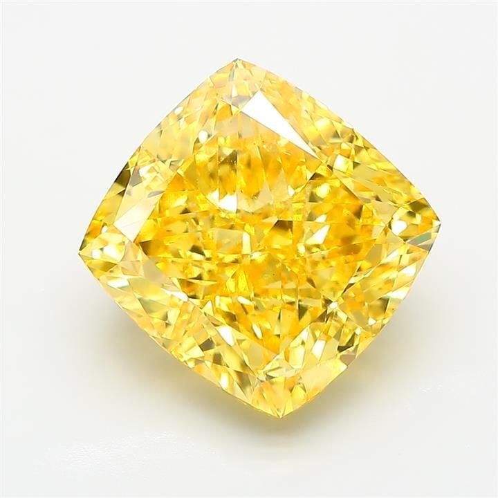 Loose Diamond - CUSHION MODIFIED 7.63ct Fancy Vivid Yellow VS1: Loose Diamond - CUSHION MODIFIED 7.63ct Fancy Vivid Yellow VS1 Source: This is a real non-mined Diamond that has been grown in a lab Shape: CUSHION MODIFIED Carats: 7.63 Color: Fancy Vivid Yellow Cert