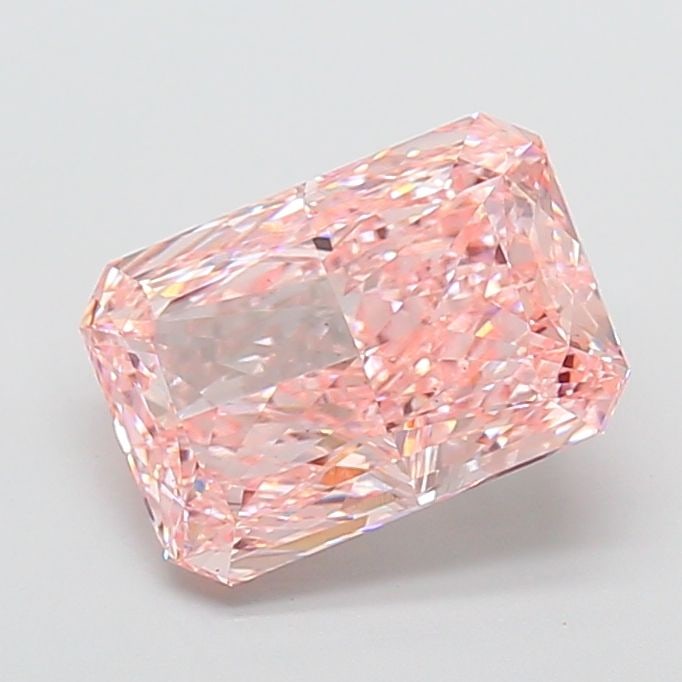 Loose Diamond - RADIANT 4.53ct Fancy Intense Pink VS1: Loose Diamond - RADIANT 4.53ct Fancy Intense Pink VS1 Source: This is a real non-mined Diamond that has been grown in a lab Shape: RADIANT Carats: 4.53 Color: Fancy Intense Pink Certification: IGI Vid