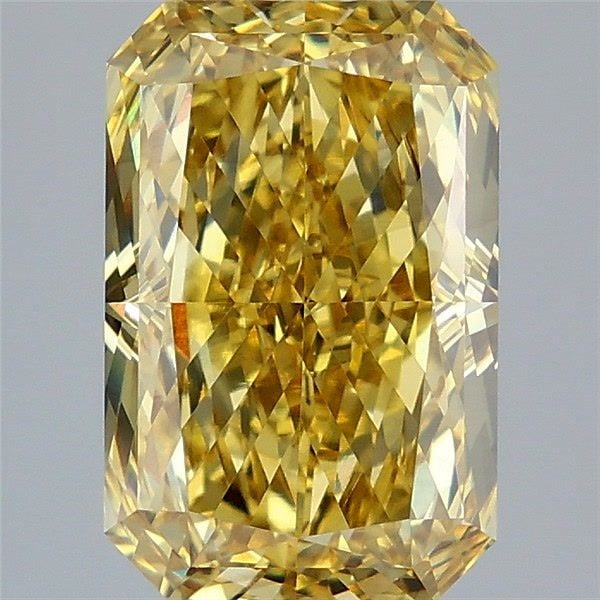 Loose Diamond - RADIANT 4.06ct Fancy Vivid Yellow VS1: Loose Diamond - RADIANT 4.06ct Fancy Vivid Yellow VS1 Source: This is a real non-mined Diamond that has been grown in a lab Shape: RADIANT Carats: 4.06 Color: Fancy Vivid Yellow Certification: IGI Vid