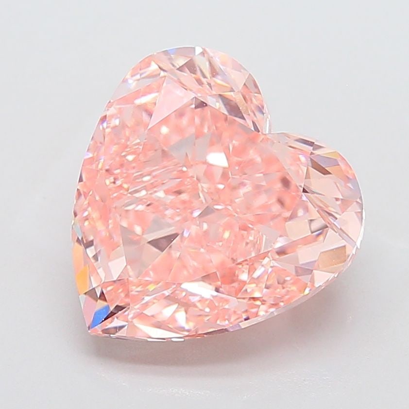 Loose Diamond - HEART 10.01ct Fancy Vivid Pink VVS2: Loose Diamond - HEART 10.01ct Fancy Vivid Pink VVS2 Source: This is a real non-mined Diamond that has been grown in a lab Shape: HEART Carats: 10.01 Color: Fancy Vivid Pink Certification: IGI Video: