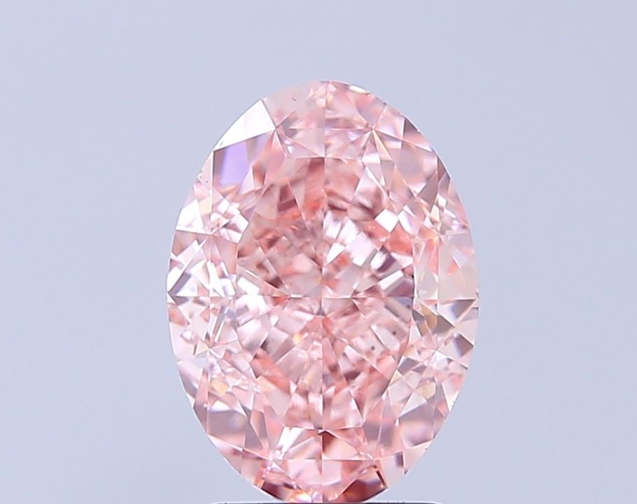 Loose Diamond - OVAL 4.01ct Fancy Vivid Pink VS1: Loose Diamond - OVAL 4.01ct Fancy Vivid Pink VS1 Source: This is a real non-mined Diamond that has been grown in a lab Shape: OVAL Carats: 4.01 Color: Fancy Vivid Pink Certification: IGI Video:
