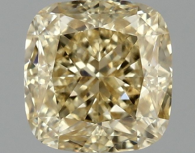 Loose Diamond - CUSHION MODIFIED 1.06ct Fancy Intense Yellow VVS2: Loose Diamond - CUSHION MODIFIED 1.06ct Fancy Intense Yellow VVS2 Source: This is a real non-mined Diamond that has been grown in a lab Shape: CUSHION MODIFIED Carats: 1.06 Color: Fancy Intense Yellow