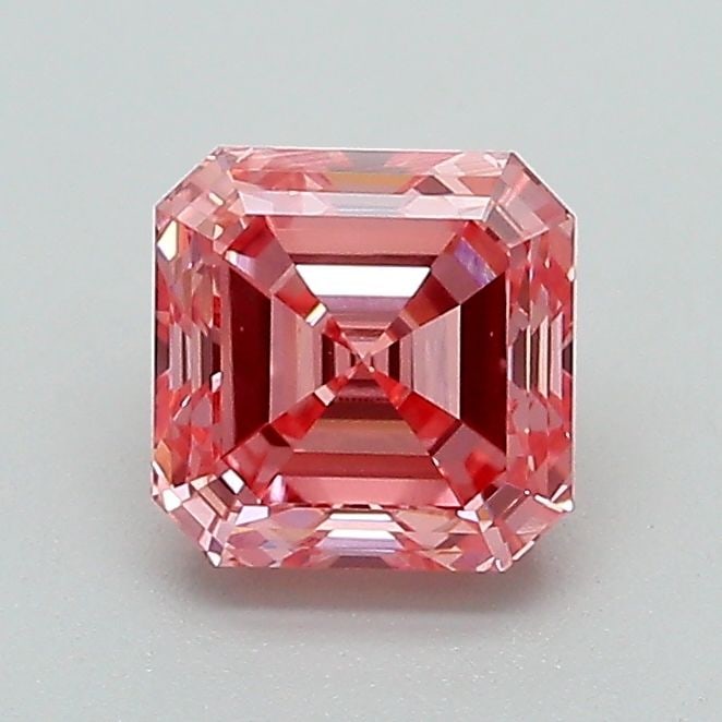 Loose Diamond - ASSCHER 1.05ct Fancy Vivid Pink VVS2: Loose Diamond - ASSCHER 1.05ct Fancy Vivid Pink VVS2 Source: This is a real non-mined Diamond that has been grown in a lab Shape: ASSCHER Carats: 1.05 Color: Fancy Vivid Pink Certification: IGI Video: