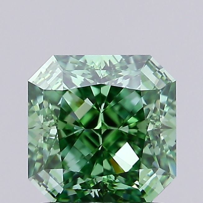 Loose Diamond - SQUARE RADIANT 1.55ct Fancy Vivid Green VVS1: Loose Diamond - SQUARE RADIANT 1.55ct Fancy Vivid Green VVS1 Source: This is a real non-mined Diamond that has been grown in a lab Shape: SQUARE RADIANT Carats: 1.55 Color: Fancy Vivid Green Certifica