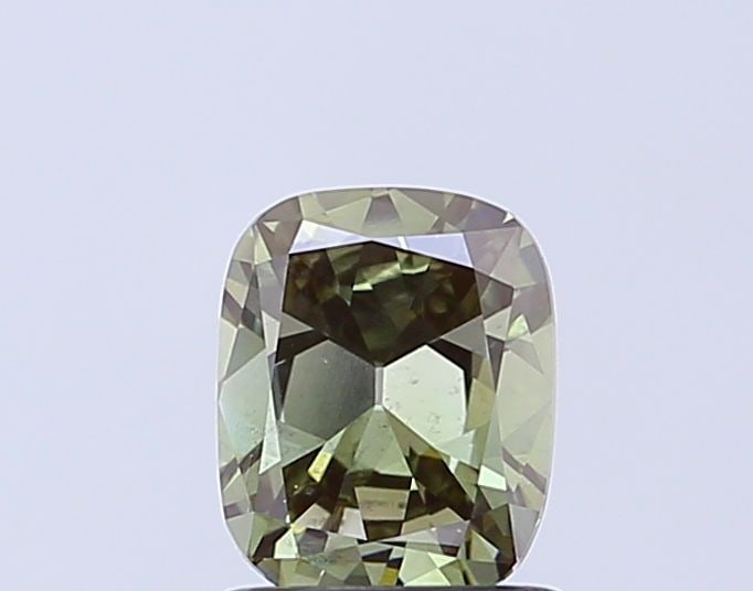 Loose Diamond - CUSHION BRILLIANT 1.01ct Fancy Vivid Green VS2: Loose Diamond - CUSHION BRILLIANT 1.01ct Fancy Vivid Green VS2 Source: This is a real non-mined Diamond that has been grown in a lab Shape: CUSHION BRILLIANT Carats: 1.01 Color: Fancy Vivid Green Cert